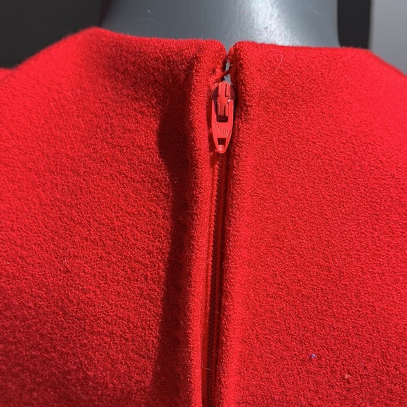 Vintage Pauline Trigere Dress - Wool Crepe - Picture 10 of 16